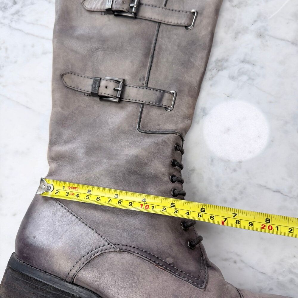 Vince Camuto Washed Gray buckled combat boots by Vince Camuto size 10M - Picture 11 of 11